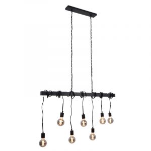 Industrialna lampa wisząca nad stół do jadalni czarna, Kezban