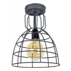 Industrialna lampa sufitowa czarna, Dexter