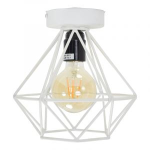 Industrialna lampa sufitowa biała, Merlon