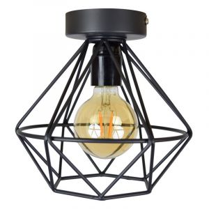 Industrialna lampa sufitowa czarna, Merlon