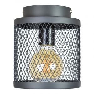Industrialna lampa sufitowa czarna, Dagior