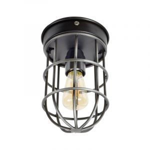 Industrialna lampa sufitowa czarna, Nova