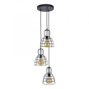 Industrialna lampa wisząca czarna, Dexter
