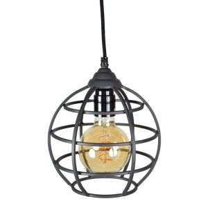 Industrialna lampa wisząca czarna, Roland