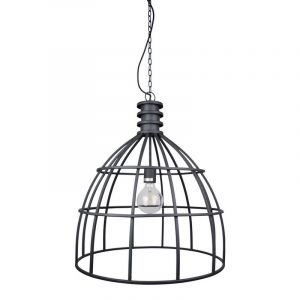 Industrialna lampa wisząca nad stół do jadalni czarna, Dendor