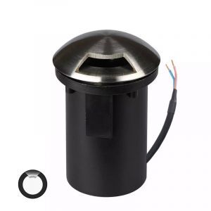 Nowoczesna lampa najazdowa srebrna, Marcus, IP67
