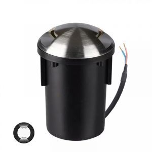 Nowoczesna lampa najazdowa srebrna, Marcus, IP67