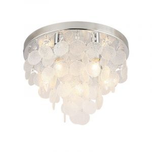 Design plafon sufitowy chromowany, Mirac