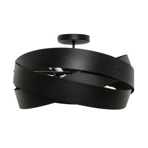 Nowoczesna lampa sufitowa czarna, Tanno