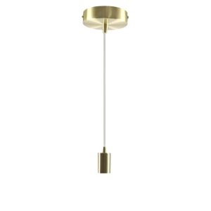 Aluminiowa lampa wisząca bez abażur złota, Rika