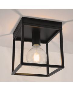 Industrialna lampa sufitowa czarna, Frama