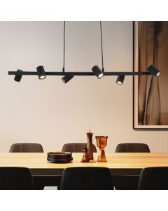 Nowoczesna lampa wisząca czarna, Carlos