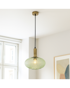 Retro lampa wiszaca zielona, Charlois