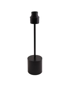 Aluminiowa lampa stołowa bez abażur czarna, Rika, z przełącznik