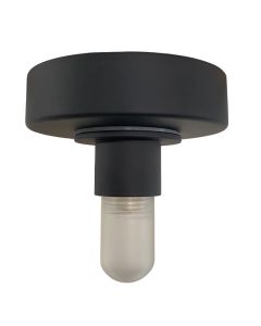 Plastikowa rozeta do lamp czarna, Aafje, IP44