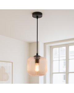 Design lampa wisząca różowa, Charlois