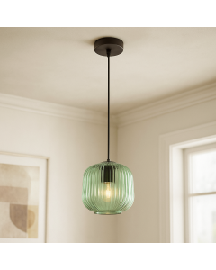 Design lampa wisząca zielona, Charlois