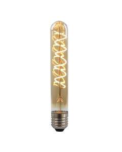 Olucia żarówka rurkowa LED E27 ściemnialna Damien, bursztyn, 4W, 2200K