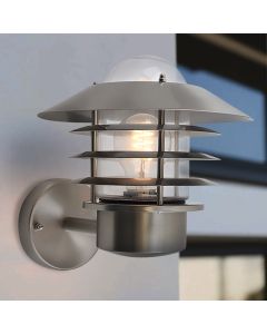 Stal Nierdzewna lampa zewnętrzna srebrna, Felice, IP44