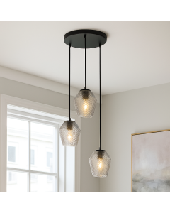Nowoczesna lampa wisząca przezroczysta, Nanko
