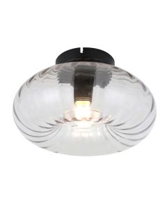 Retro lampa sufitowa bursztynowa, Diane