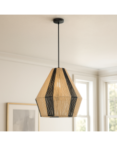 Rustykalna lampa wisząca brązowa, Holly