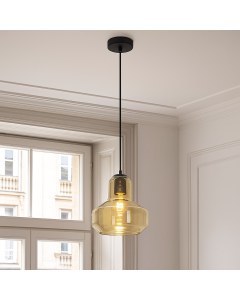 Design lampa wisząca bursztynowa, Sabina