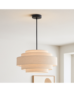 Nowoczesna lampa wisząca beżowa, Timmy
