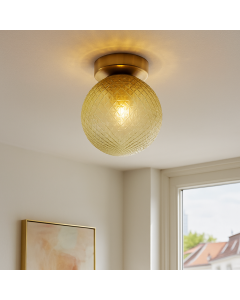 Retro lampa sufitowa zielona, Johnson