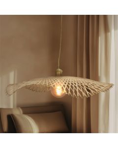 Bambusowa lampa wisząca brązowa, Romee