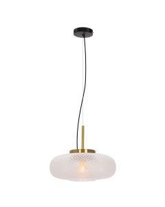 Retro lampa wisząca przezroczysta, Johnson