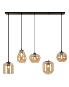 Nowoczesna lampa wisząca bursztynowa, Caia