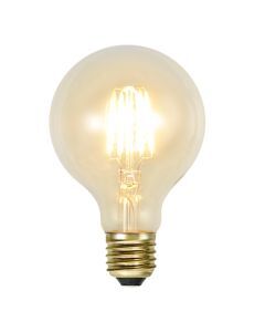 George E27 Duża żarówka, G80, 2w ekstra atmosferyczne białe, ściemniana