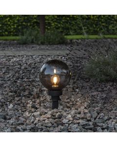 Nowoczesna lampa dogruntowa czarna, Aize, IP44