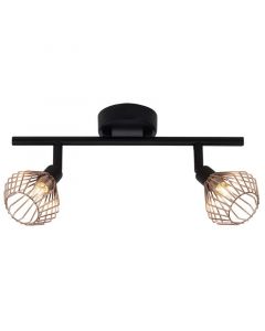 Industrialna lampa sufitowa miedziana, Keyshaira