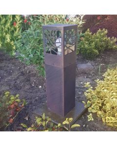 Rustykalna lampa zewnętrzna rdzawa, Teske, IP44