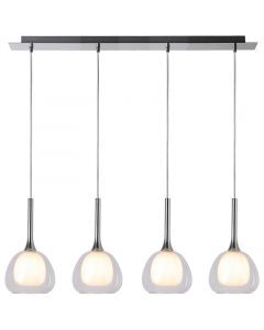 Nowoczesna lampa wisząca chromowana, Emmelien