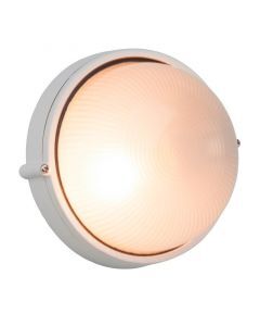 Szklana lampa zewnętrzna biała, Trishana, IP44
