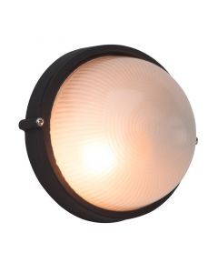 Szklana lampa zewnętrzna czarna, Trishana, IP44