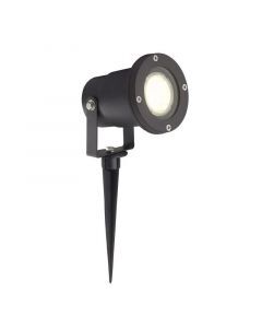 Aluminiowa lampa dogruntowa czarna, Shanna, IP44