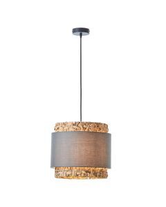 Rustykalna lampa wisząca szara, Vibeke