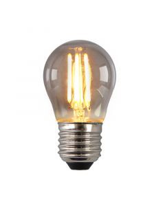Ściemnialna żarówka LED Olucia E27, P45, 3w, przydymione szkło, 2200k