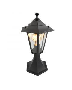 Aluminiowa klasyczna lampa zewnętrzna czarna, Alieke, IP44