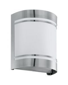 Szklana nowoczesna lampa zewnętrzna srebrna, Aartje, IP44