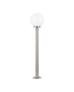 Stal Nierdzewna lampa zewnętrzna srebrna, Baukje, IP44
