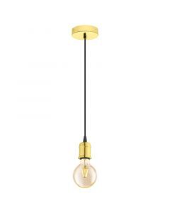 Metalowa vintage lampa wisząca mosiądz, Christel