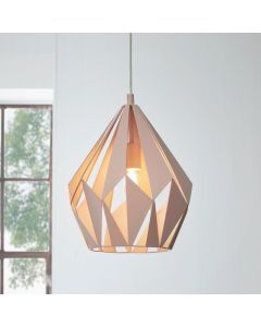 Metalowa design lampa wisząca różowa, Acri