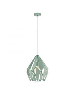 Metalowa design lampa wisząca zielona, Acri