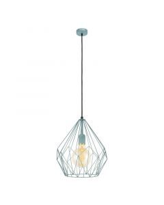 Metalowa industrialna lampa wisząca zielona, Acri