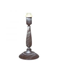 Metalowa rustykalna lampa stołowa bez abażur brązowa, Noah, z przełącznik